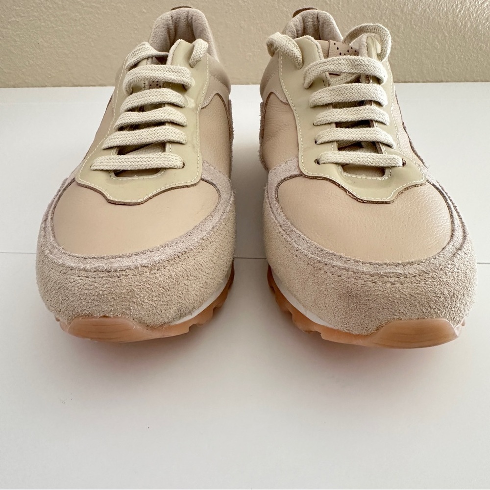 Yosi Samra Women's Paige Sneakers in Taupe Multi Cream Tan Color sz 10 - Picture 5 of 15